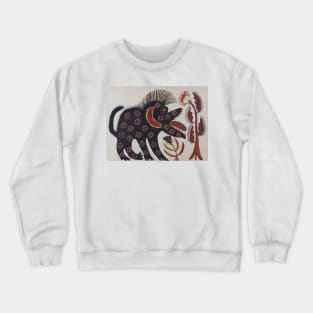 Maria Primachenko - black beast 1936 Crewneck Sweatshirt